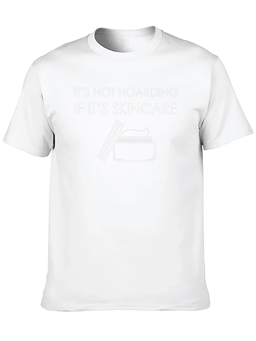 Skincare Hoarding Graphic Tee - Black Cotton T-Shirt