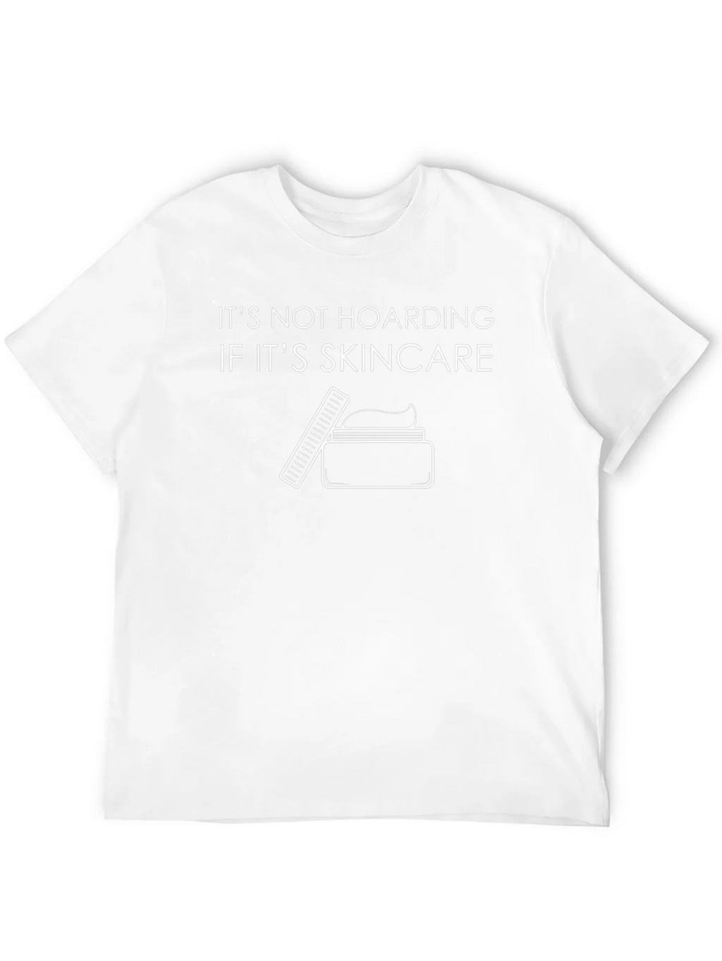 Skincare Hoarding Graphic Tee - Black Cotton T-Shirt