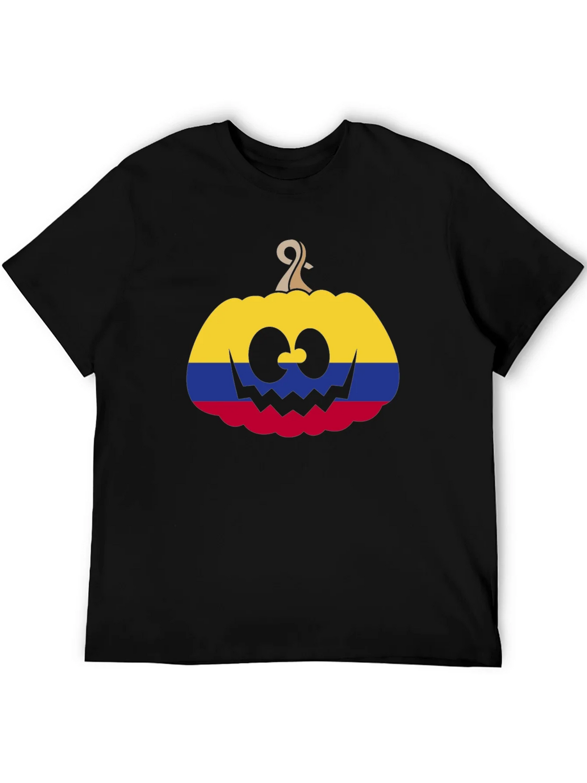 Colombia Flag Pumpkin Halloween T-Shirt