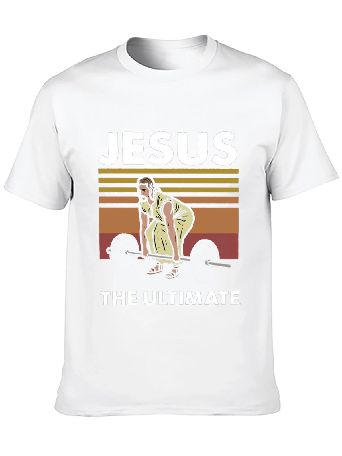 Jesus The Ultimate Weightlifter Graphic Tee