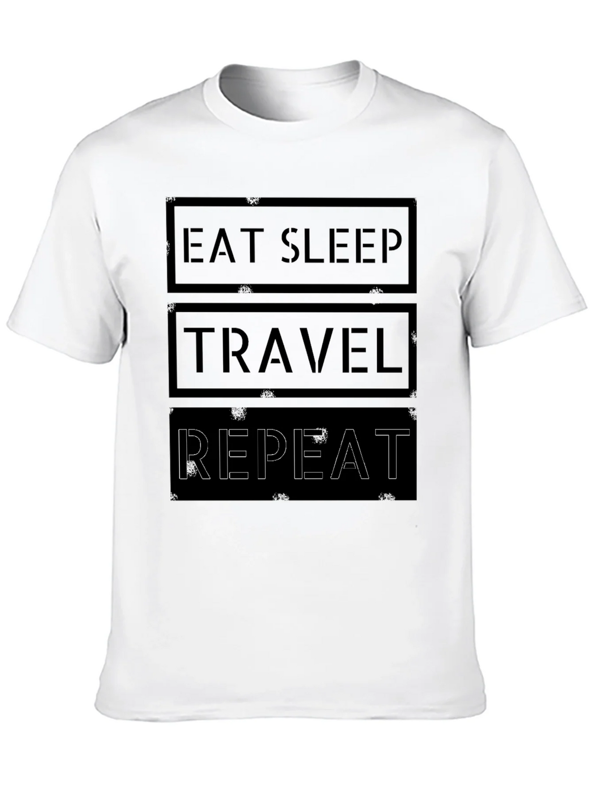Eat Sleep Travel Repeat Graphic Tee