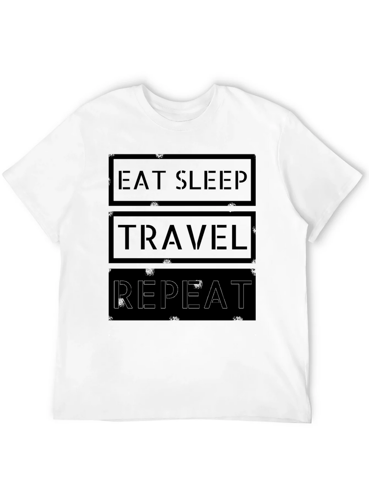 Eat Sleep Travel Repeat Graphic Tee