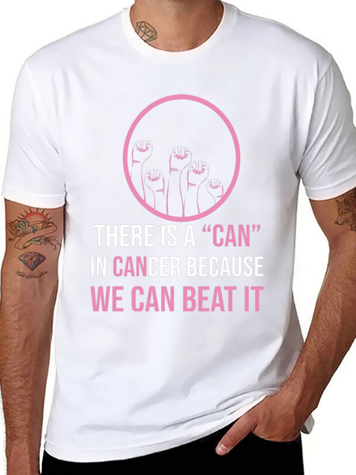 Cancer Awareness T-Shirt - We Can Beat It!
