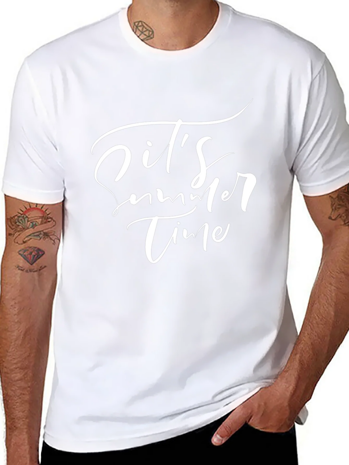 Its Summer Time Black T-Shirt