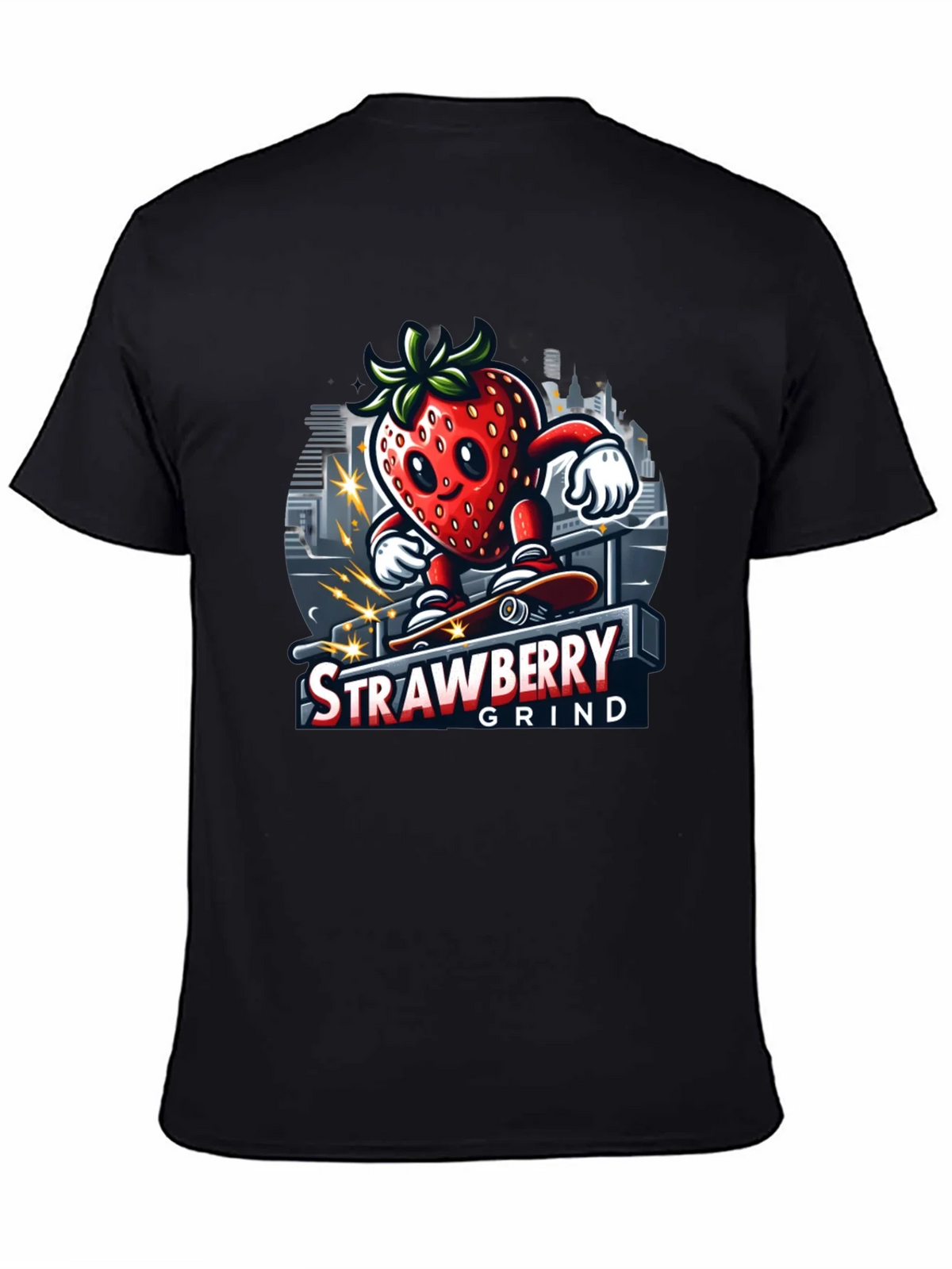 Strawberry Grind T-Shirt - Cool Graphic Tee