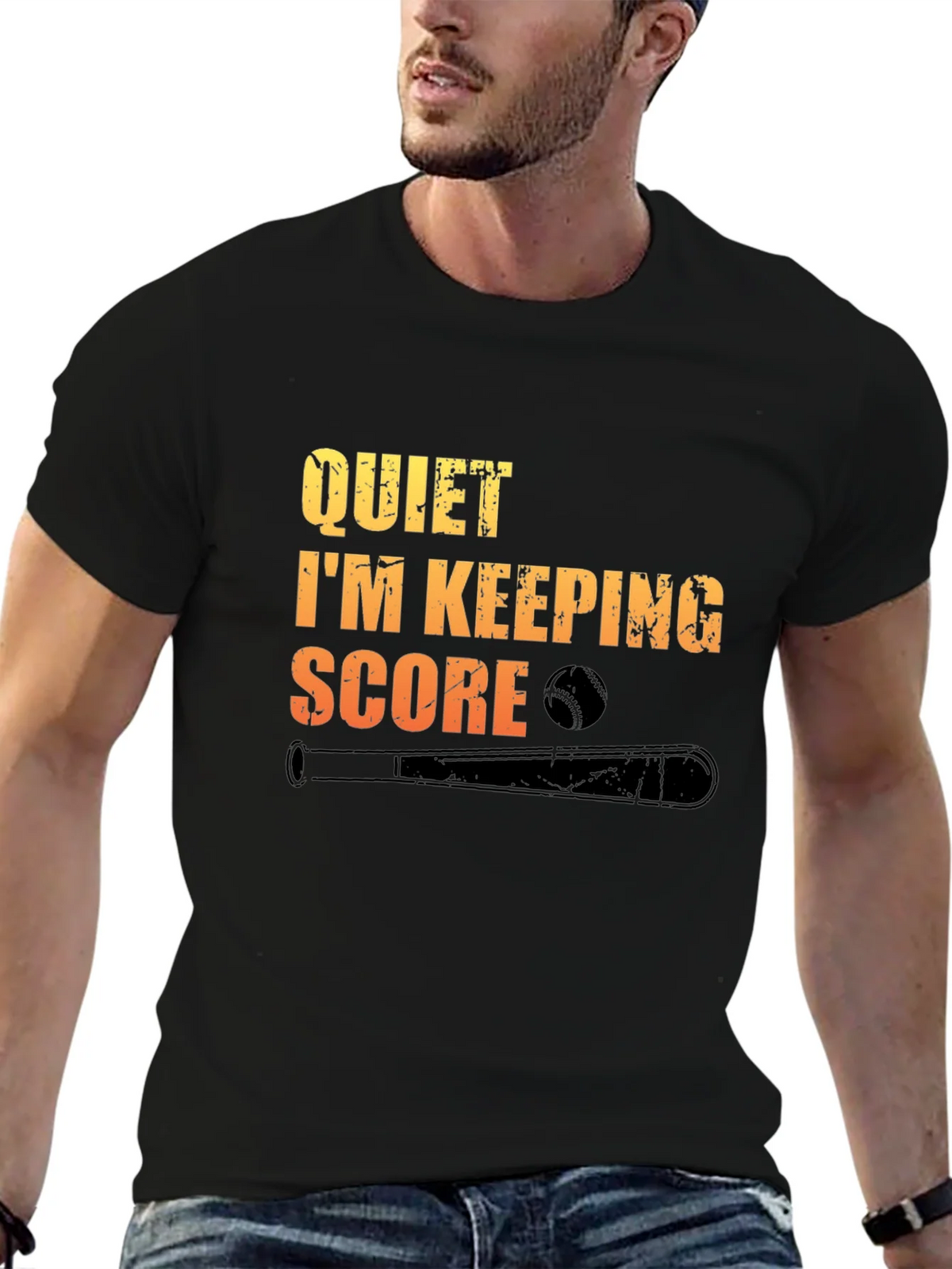 Quiet Im Keeping Score Baseball T-Shirt