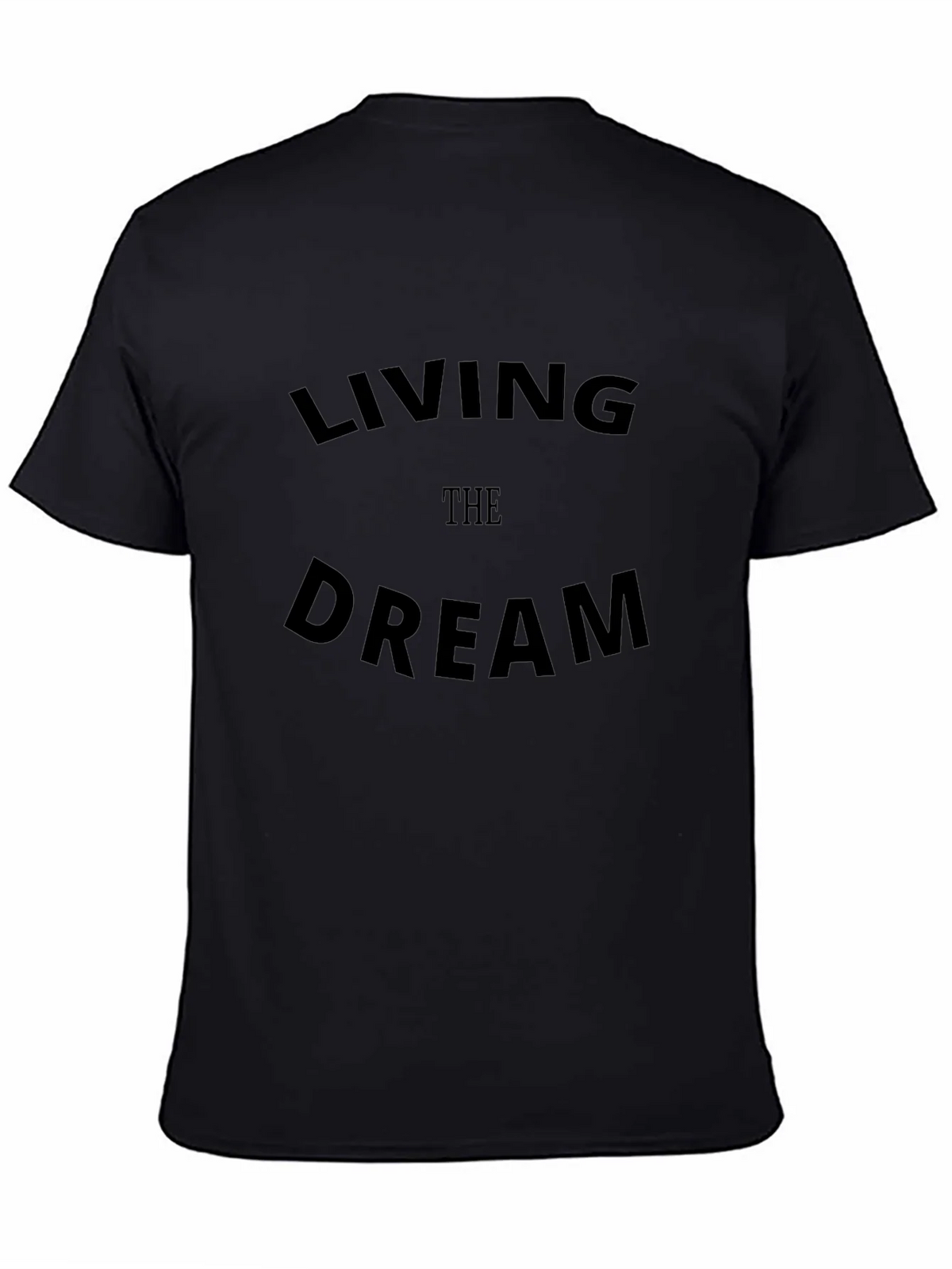 Living the Dream Black Graphic Tee