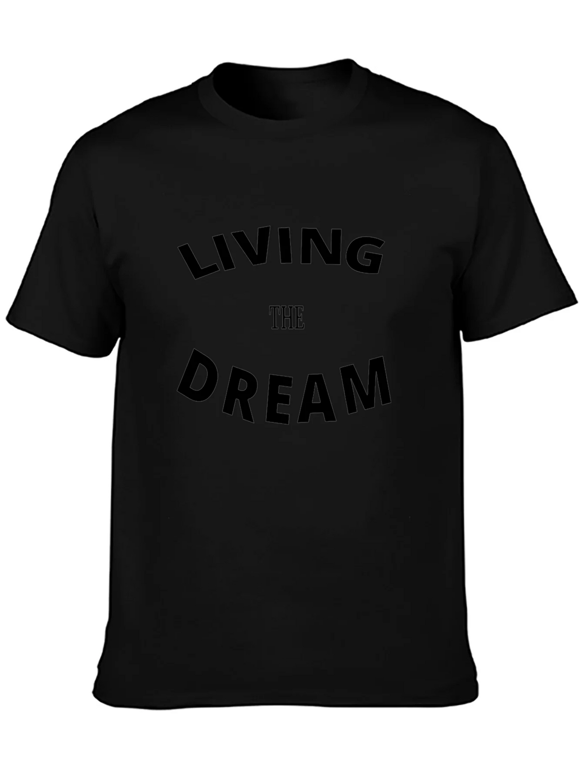 Living the Dream Black Graphic Tee