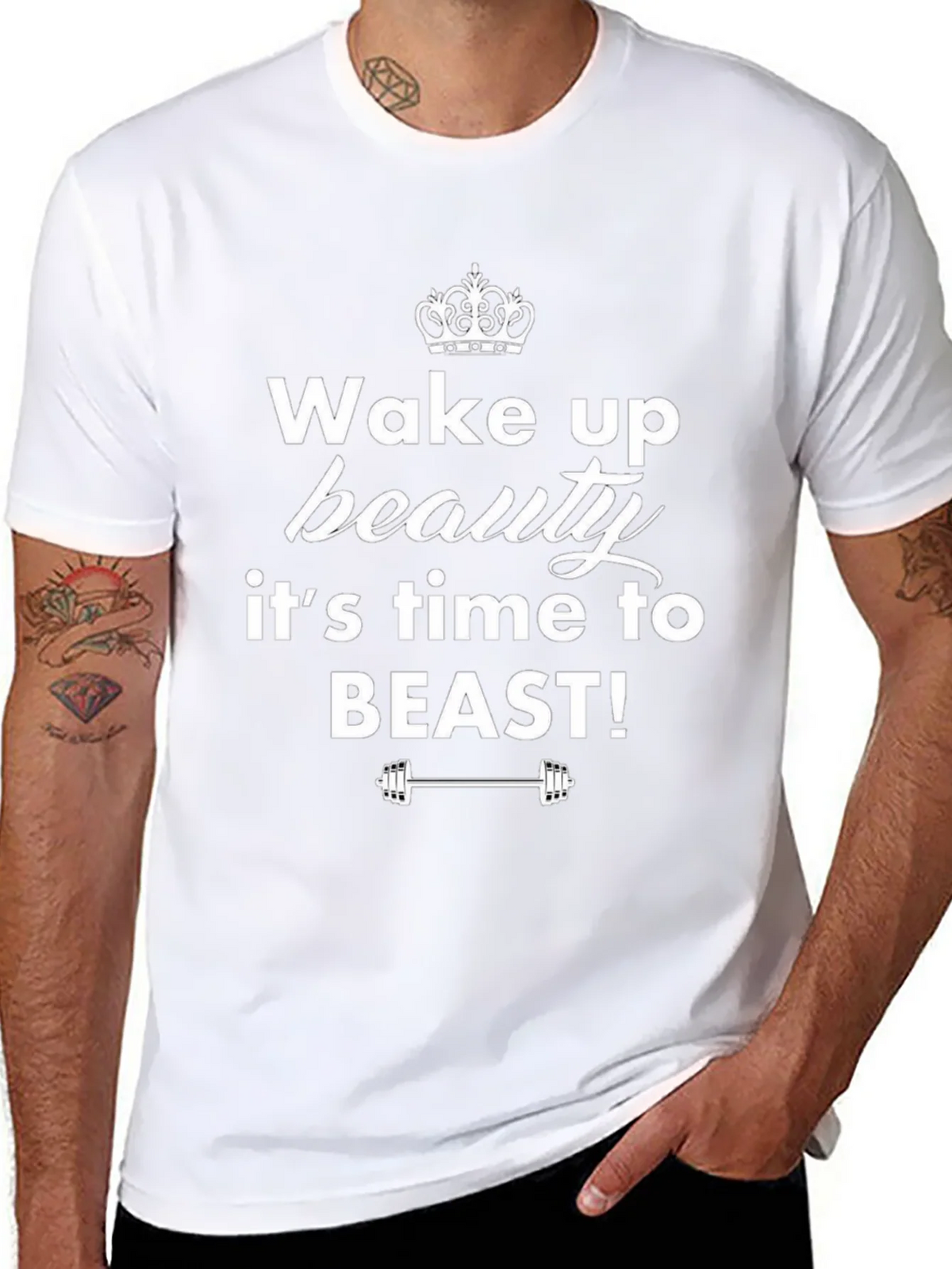 Wake Up Beauty T-Shirt - Fitness Motivation Tee