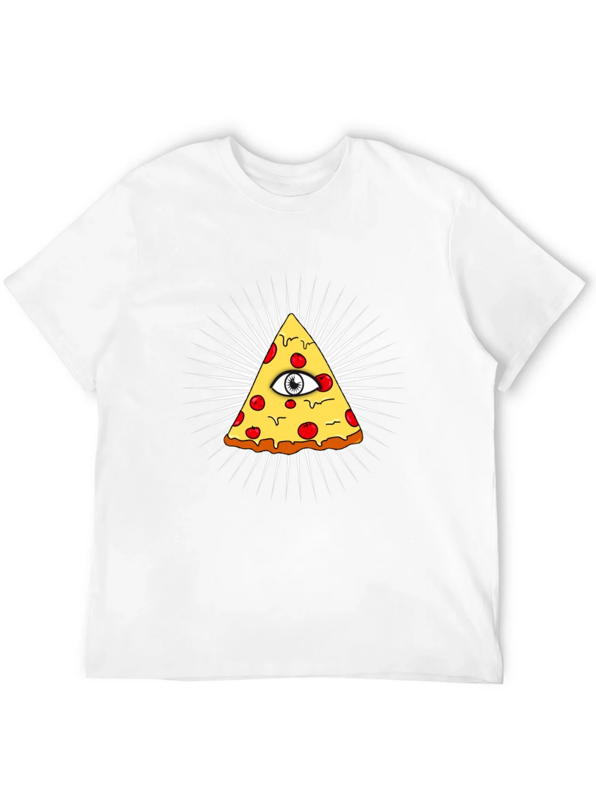 Pizza Illuminati T-Shirt - All Seeing Eye Slice Tee
