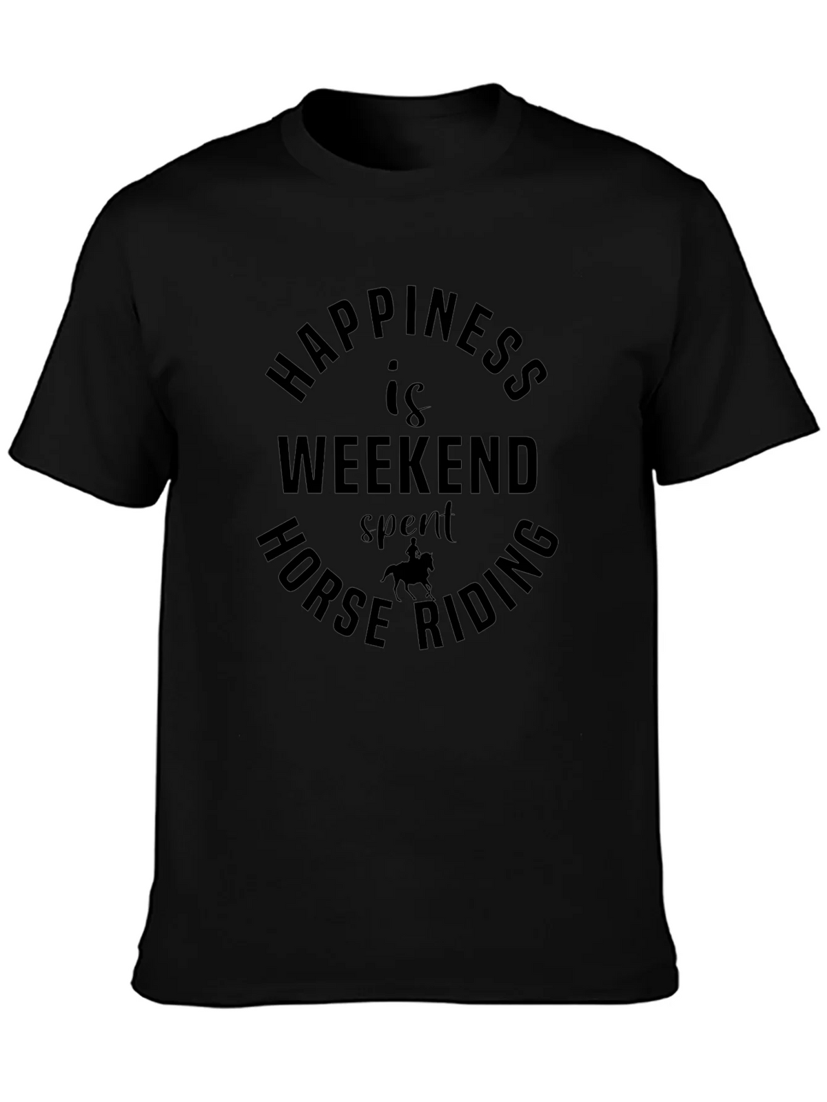 Horse Riding Weekend Happiness Graphic Tee