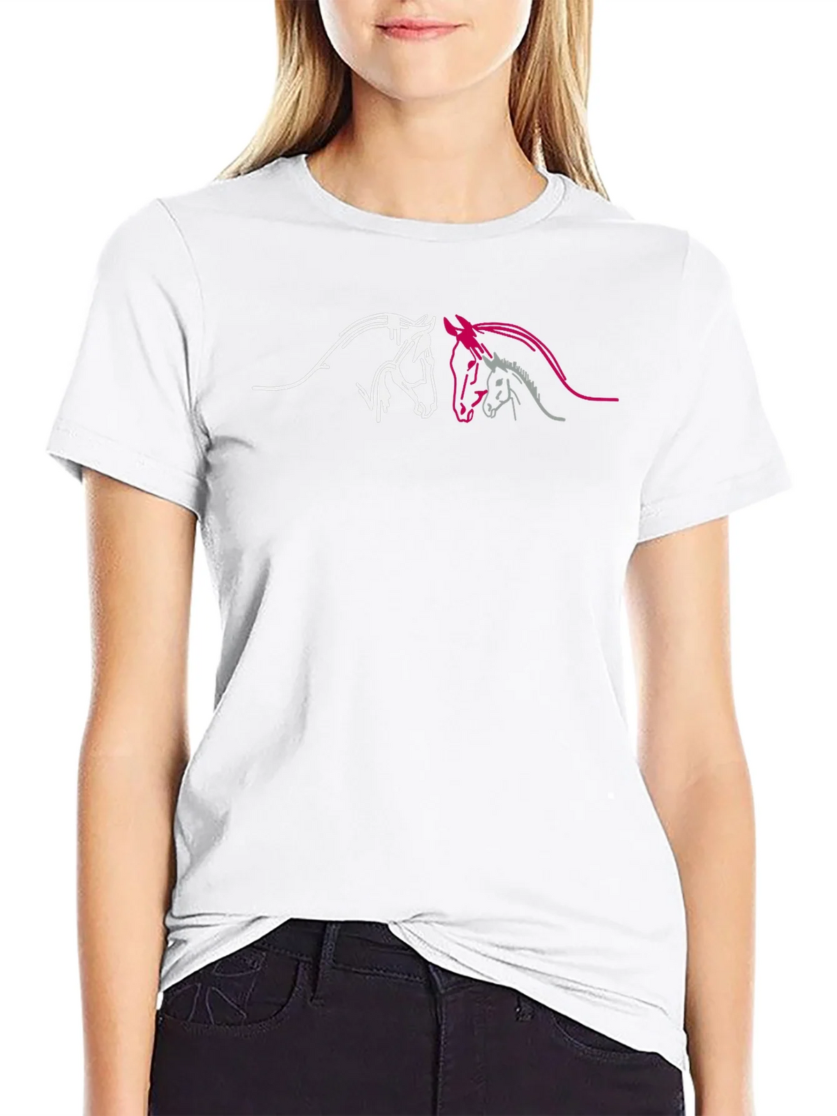 Horse Lovers Black T-Shirt