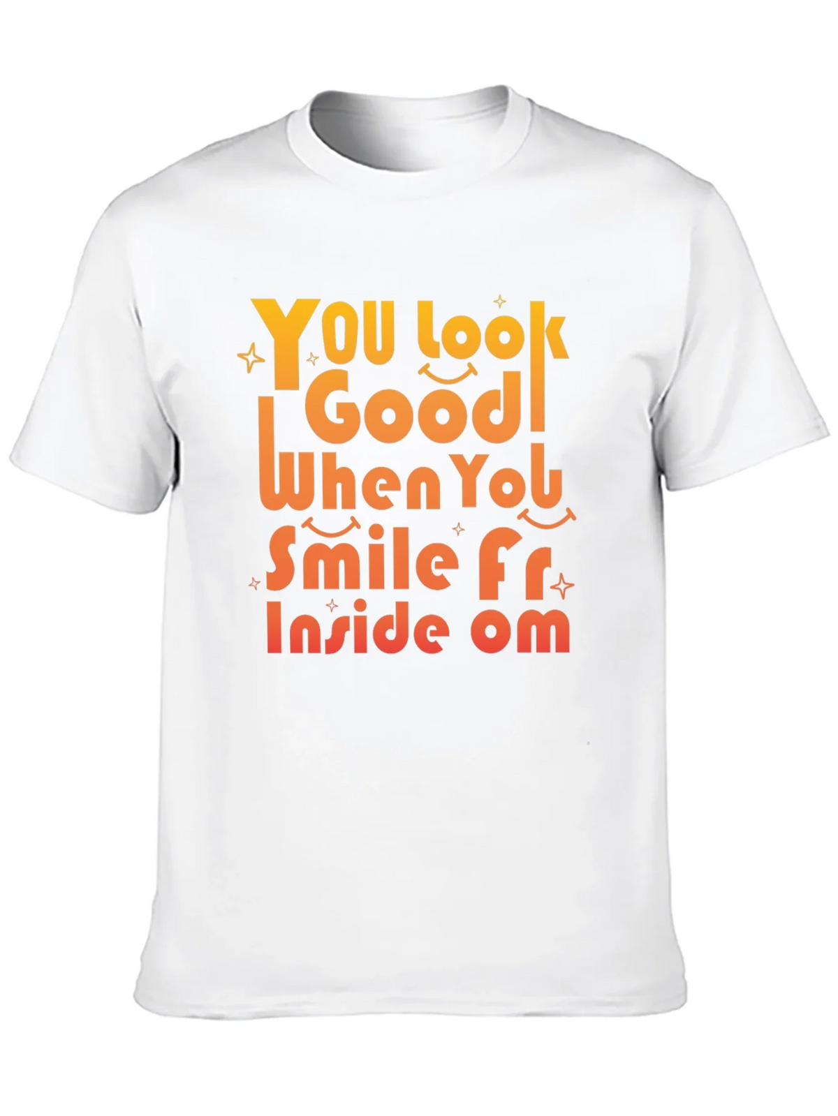 Smile From Inside Om Black Graphic Tee