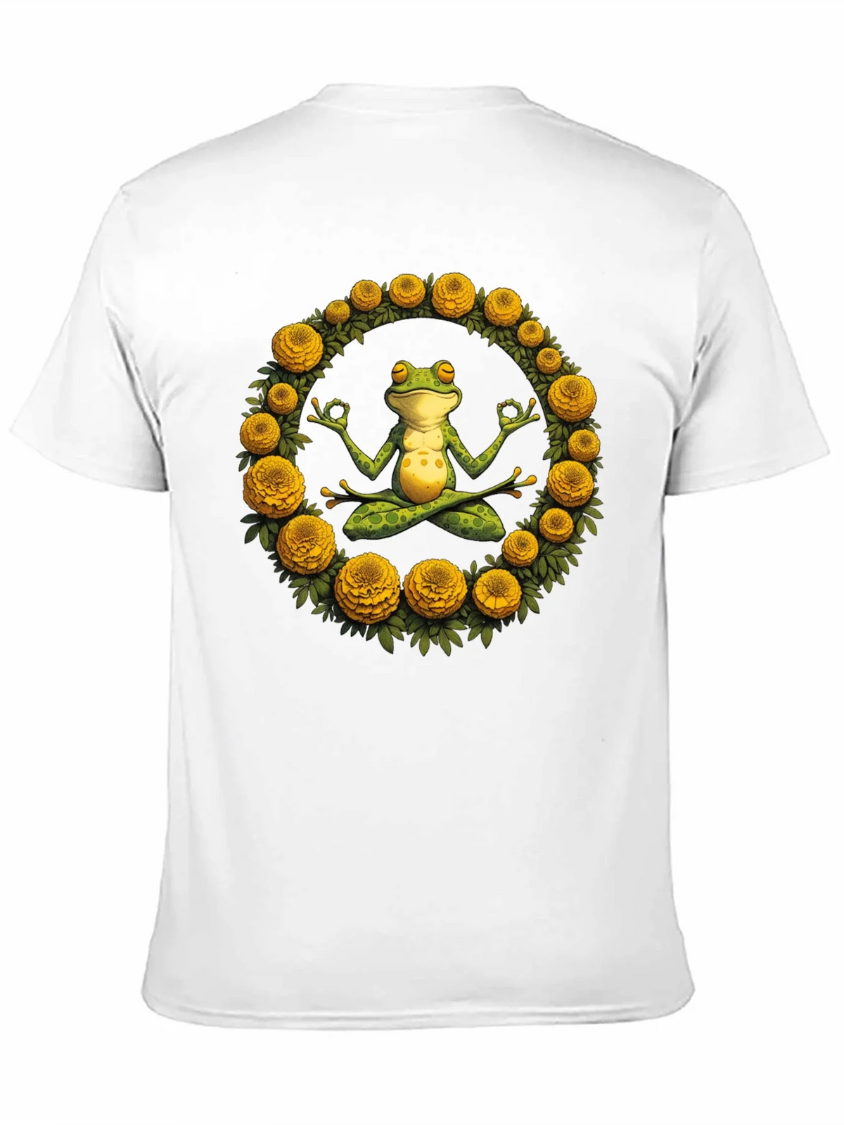 Zen Frog Yoga Graphic Tee - Black T-Shirt