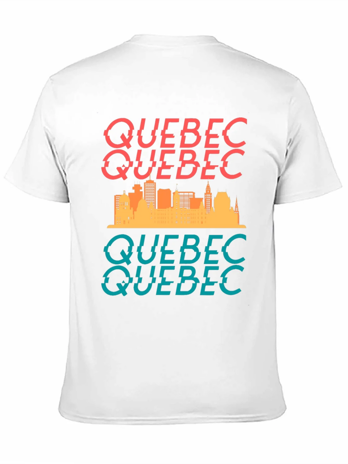 Quebec Skyline Graphic Tee - Stylish Cityscape T-Shirt